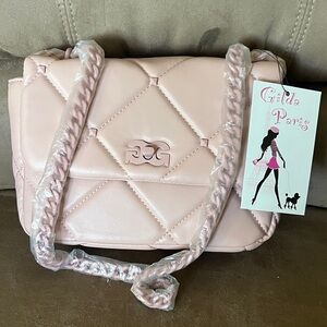 Gilda Paris Small Quilted Handbag – Blush Pink